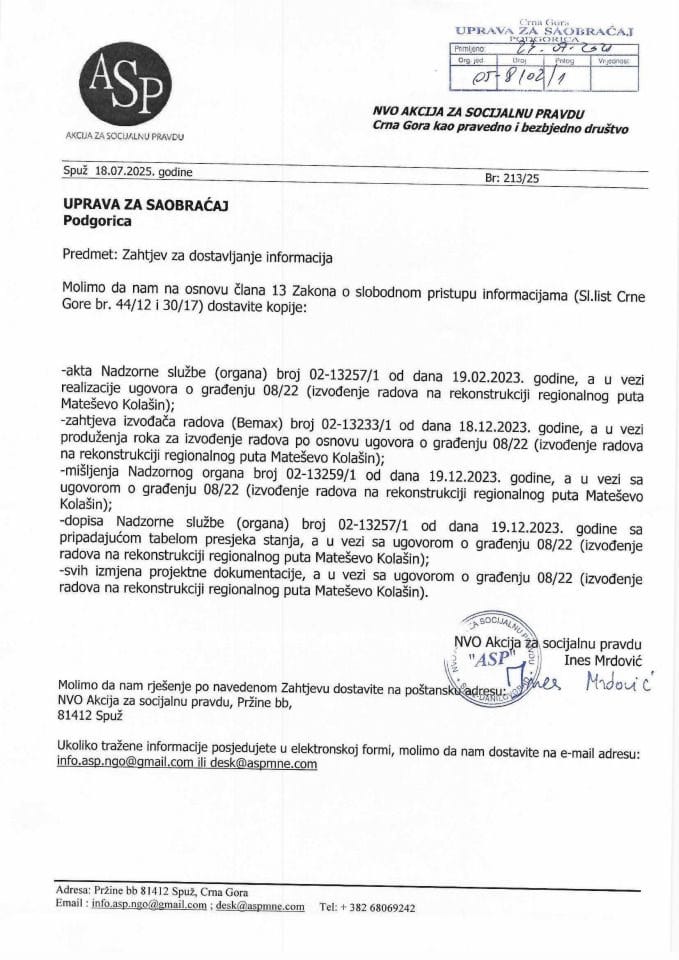 NVO Akcija za socijalnu pravdu 05-8102