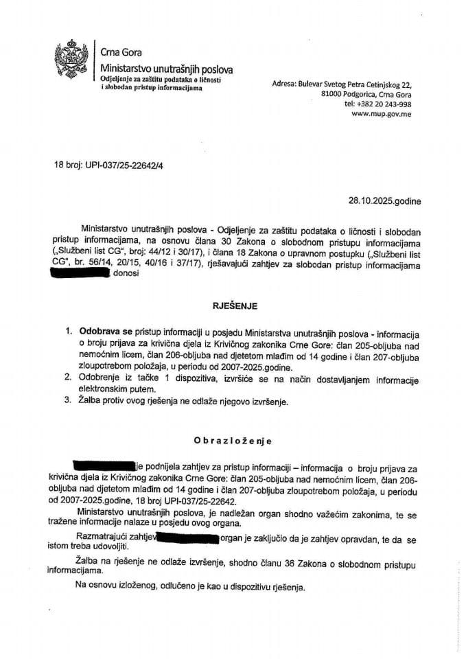 rješenje br. 18-UPI-037/25-22642/4