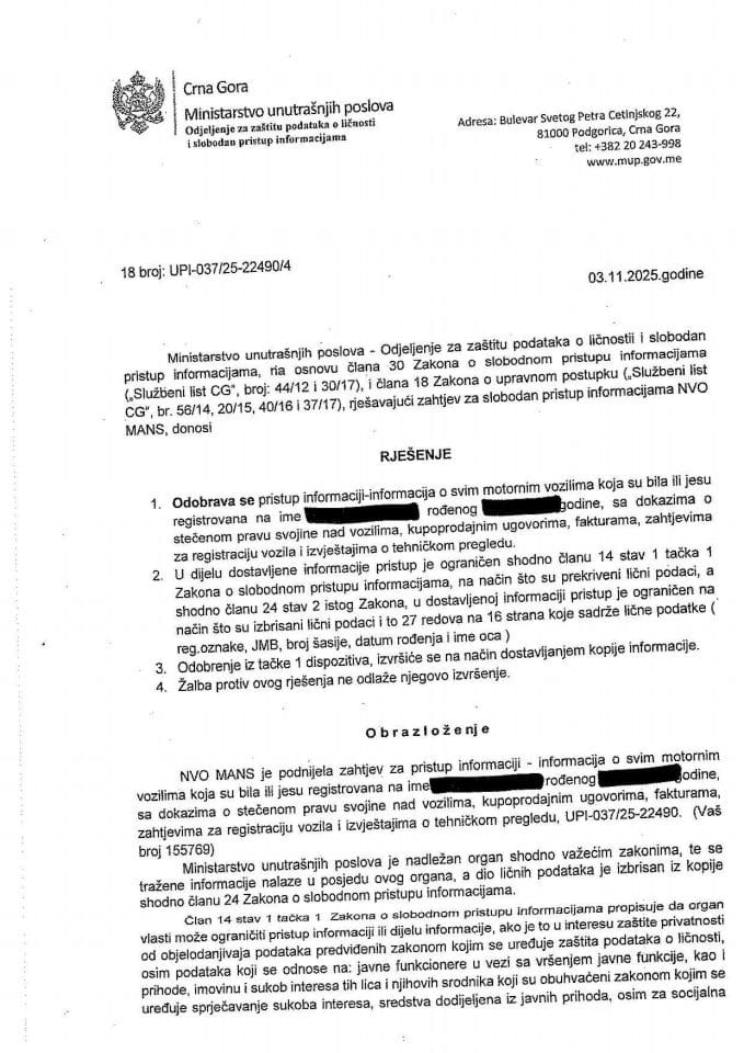 rješenje br. 18-UPI-037/25-22490/4