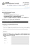 APPLICATION FORM - POSTDOC