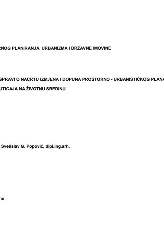 Izvještaj o javnoj raspravi o Nacrtu IID PUP-a Opštine Bar - maj 2025.