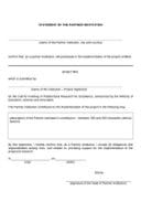 Statement of Partner Institution