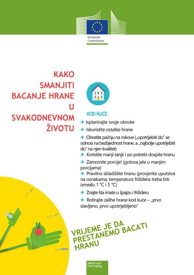 САВЈЕТИ ЗА СМАЊЕЊЕ БАЦАЊА ХРАНЕ