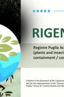 RIGENESI_Action plan Apulia region, Xylella fastidiosa