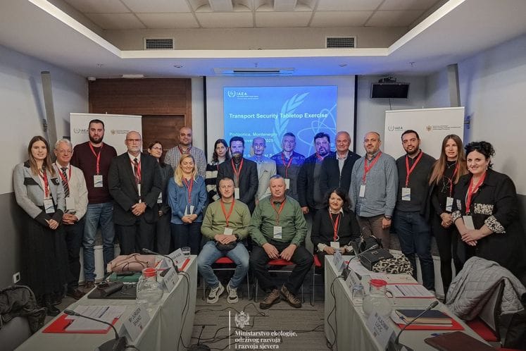 Otvorena četvorodnevna regionalna Table-Top vježba o bezbjednosti radioaktivnog materijala tokom prevoza
