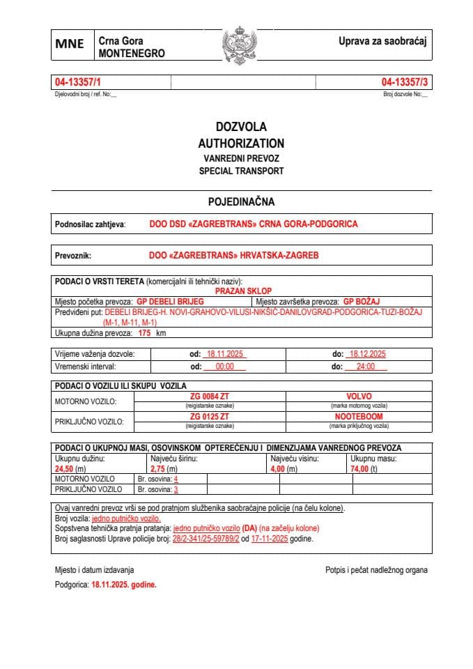 ZAGREBTRANS 04-13357-ZAGREBTRANS