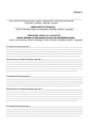 Obrazac za dostavljanje prijedloga, sugestija i komentara na Nacrt uredbe