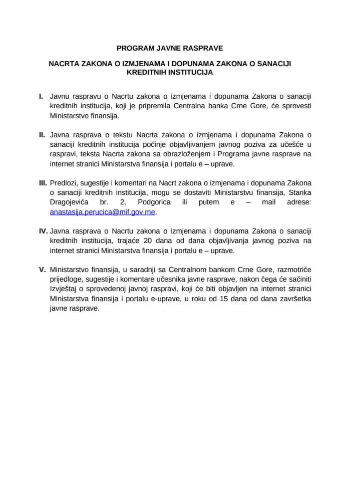 Program javne rasprave