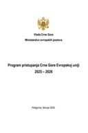 Program pristupanja Crne Gore EU 2025-2026