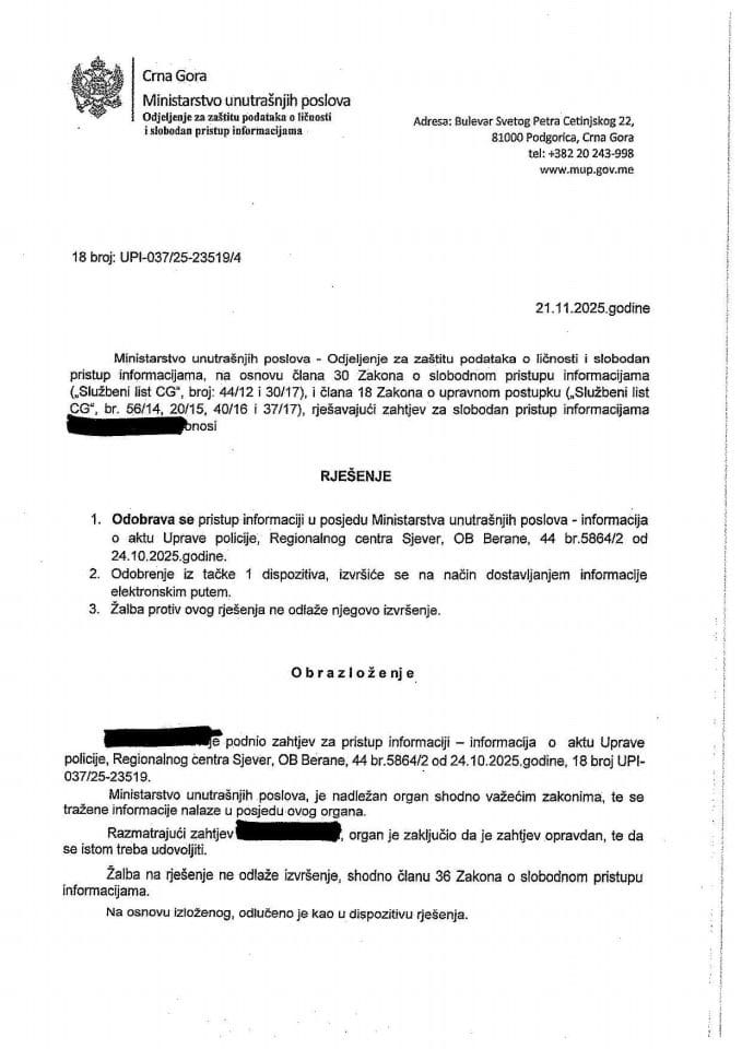 rješenje br. 18-UPI-037/25-23519/4