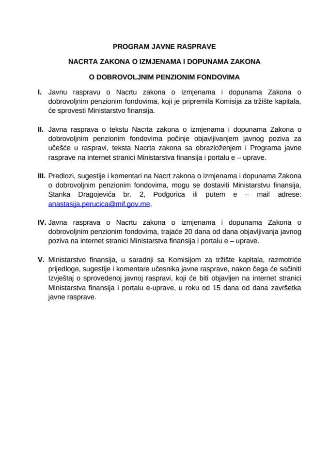 Program javne rasprave