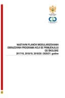 Nastavni planovi objedinjeni