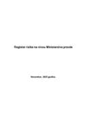 Registar rizika Ministarstva pravde 2025 Registar rizika Ministarstva pravde 2025