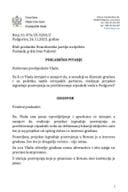 Premijerski sat: Odgovor predsjednika Vlade Milojka Spajića na poslaničko pitanje Ivana Vukovića
