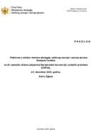 Predlog platforme o učešću ministra ekologije, održivog razvoja i razvoja sjevera, Damjana Ćulafića na 24. sastanku država potpisnica Barselonske konvencije i pratećih protokola ( COP24), 2-5. decembar 2025. godine, Kairo, Egipat