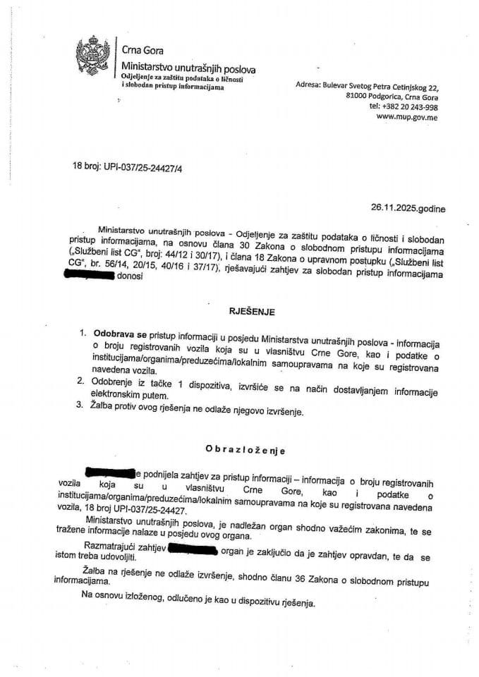 rješenje br. 18-UPI-037/25-24427/4