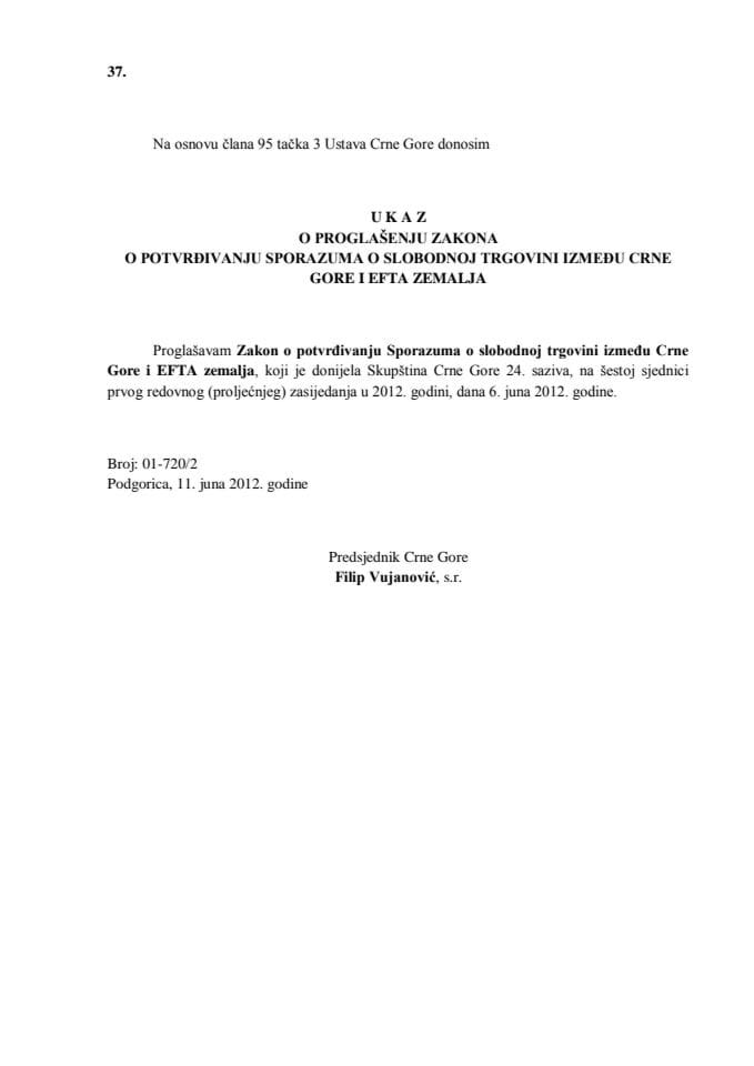 CG- EFTA - Sl.list CG- međ.ugovori, br.8-12