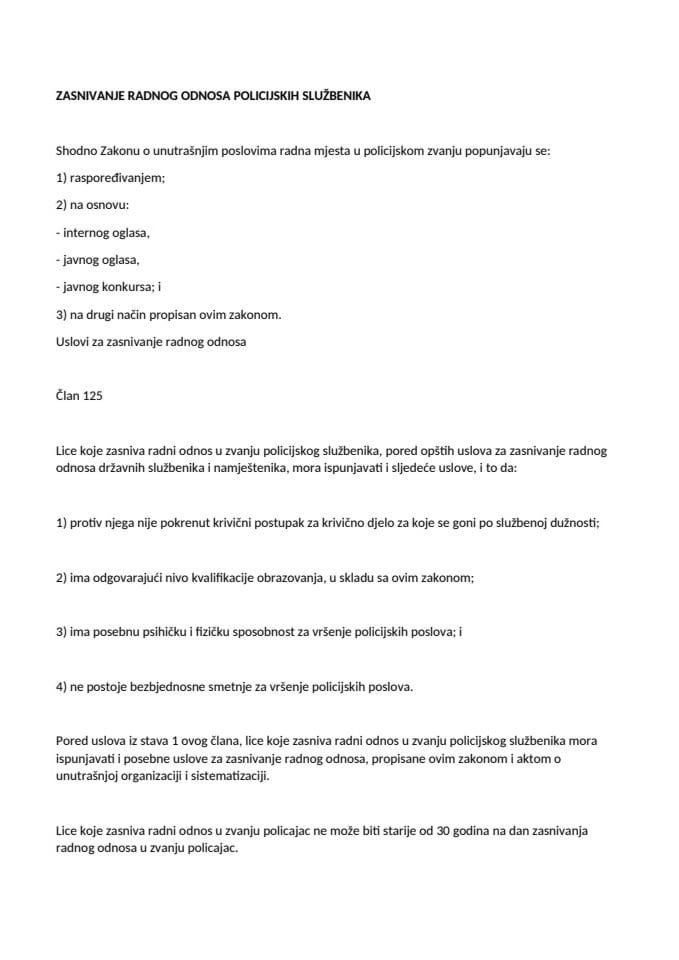 Zasnivanje radnog odnosa