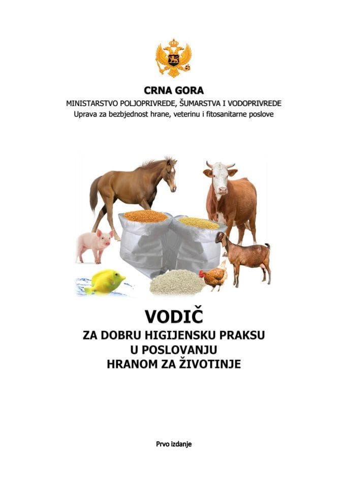 Vodič za dobru higijensku praksu u poslovanju hranom za životinje