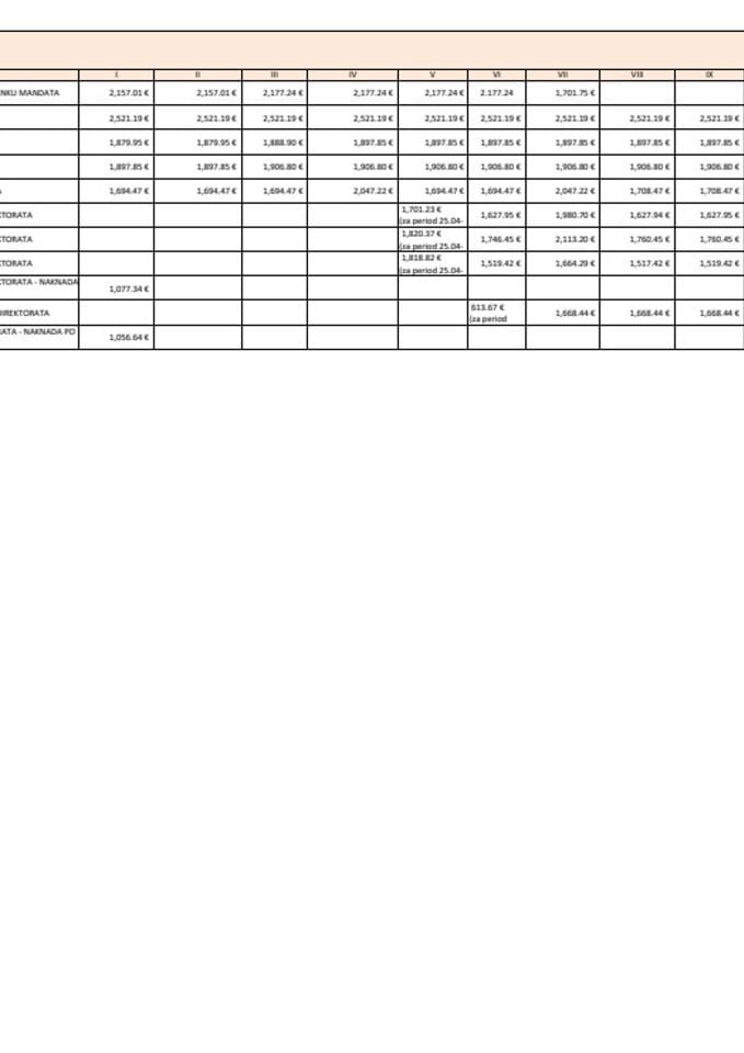 Списак јавних функционера Министарства туризма и њихове зараде у 2025. години