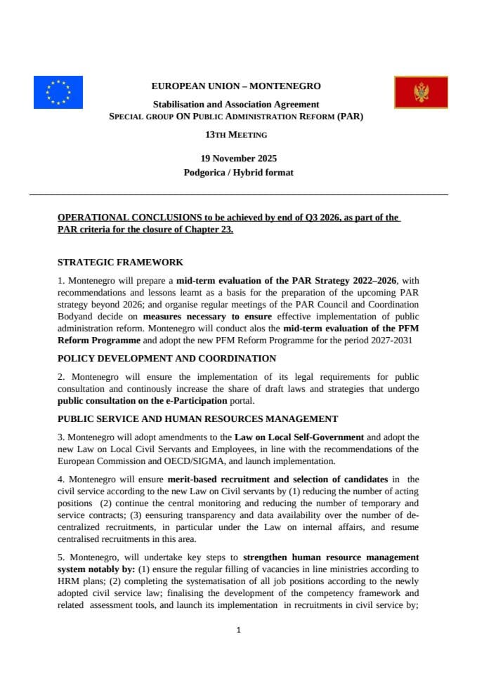 Operativni zaključci PAR SG 2025 ENG