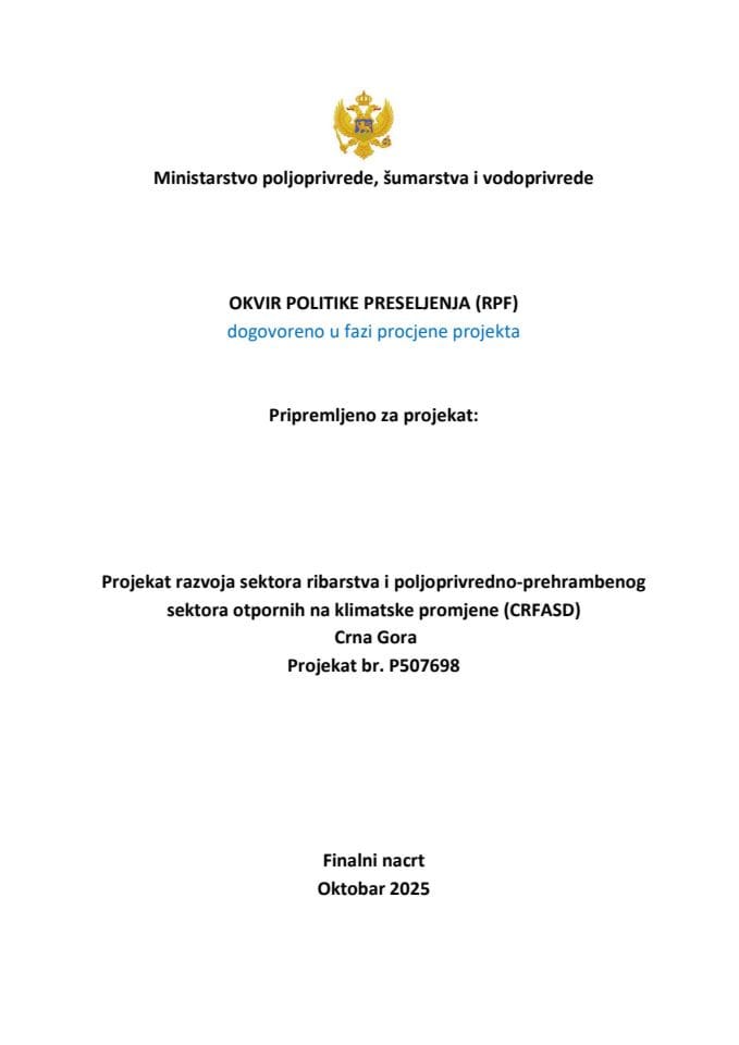 Okvir politike preseljenja (RPF)