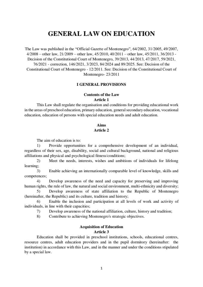 General Law on Education