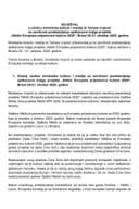 Izvještaj o učešću ministarke kulture i medija dr Tamare Vujović na završnom predstavljanju aplikacione knjige projekta „Nikšić Evropska prijestonica kulture 2030“, Brisel, 20-21. oktobar 2025. godine Izvještaj o učešću ministarke kulture i medija dr Tamare Vujović na završnom predstavljanju aplikacione knjige projekta „Nikšić Evropska prijestonica kulture 2030“, Brisel, 20-21. oktobar 2025. godine