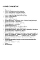 javne evidencije u MO