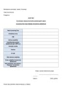 Образац захтјева за стицање статуса корисника подтицајних мјера  - правно лице