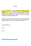 ИЗЈАВА донатора - правно или физичко лице да није оснивач или суоснивач научноистраживачке установе