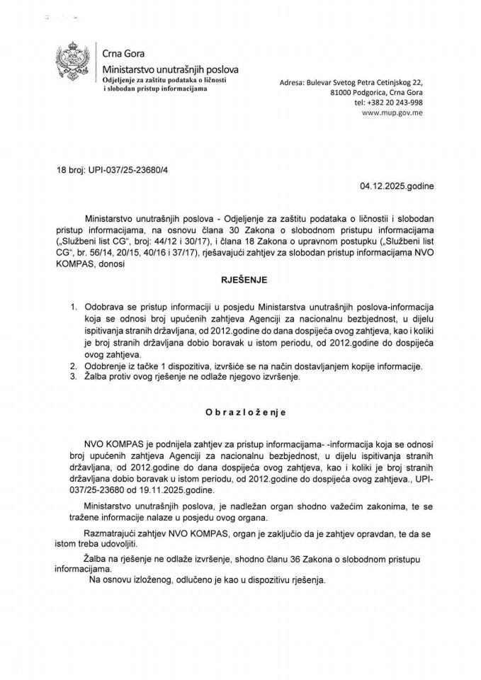 rješenje br. 18-UPI-037/25-23680/4