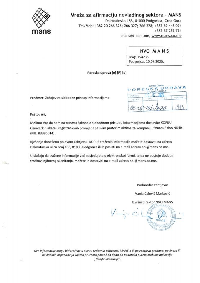 Rješenje 05/02-UP-184/2-25