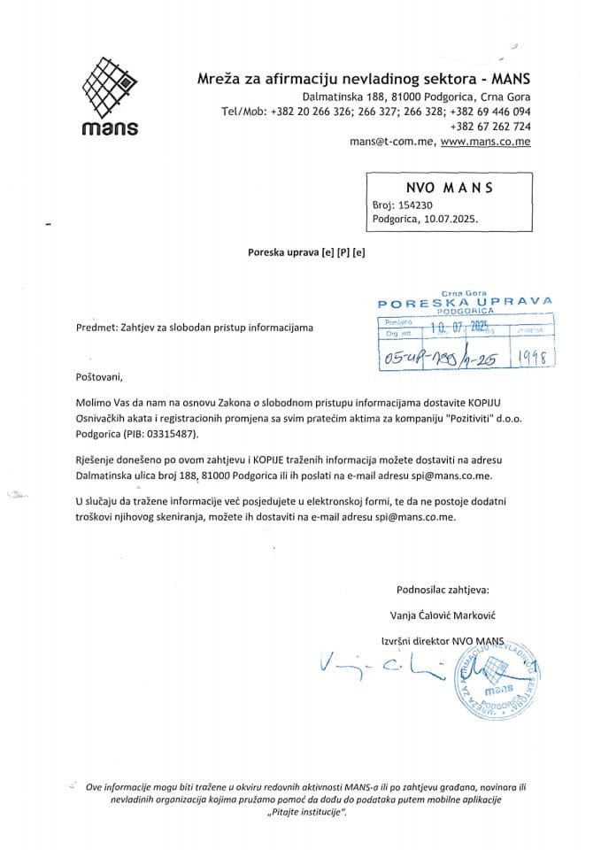 Rješenje 05/02-UP-189/2-25