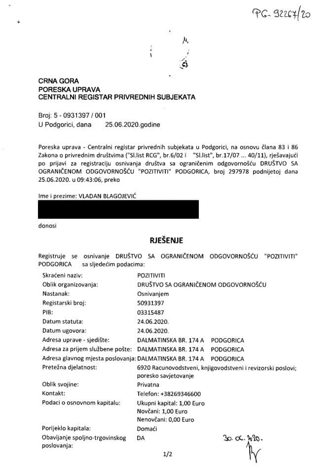 Informacija I 05/02-UP-189/4-25