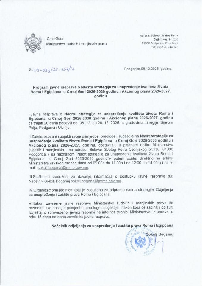 Program javne rasprave RE 2025