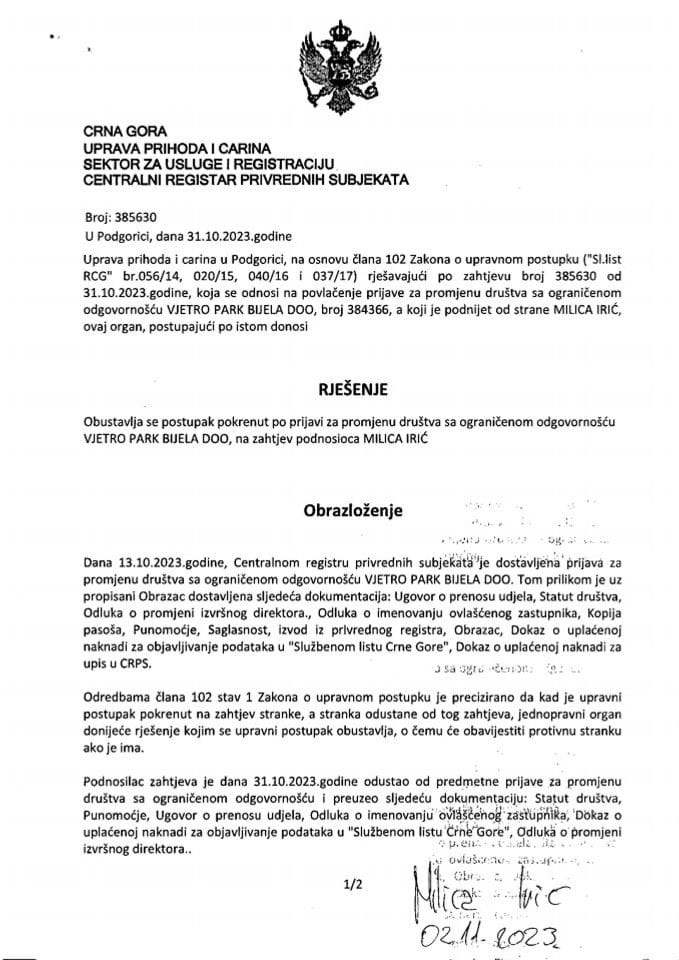 Informacija I 05/02-UP-212/4-25