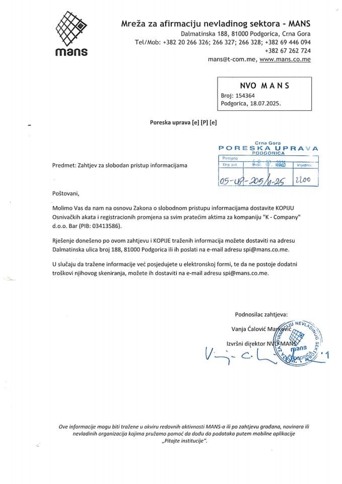 Rješenje 05/02-UP-205/2-25