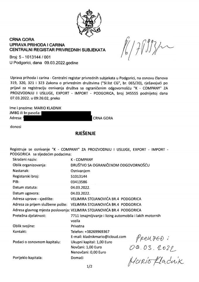 Informacija I 05/02-UP-205/4-25