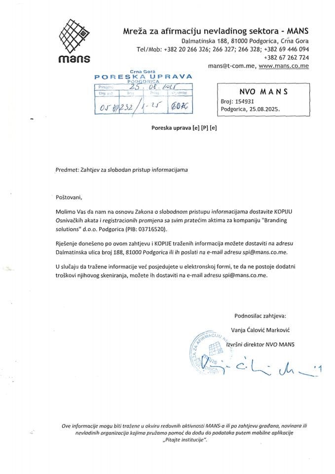 Rješenje 05/02-UP-232/2-25