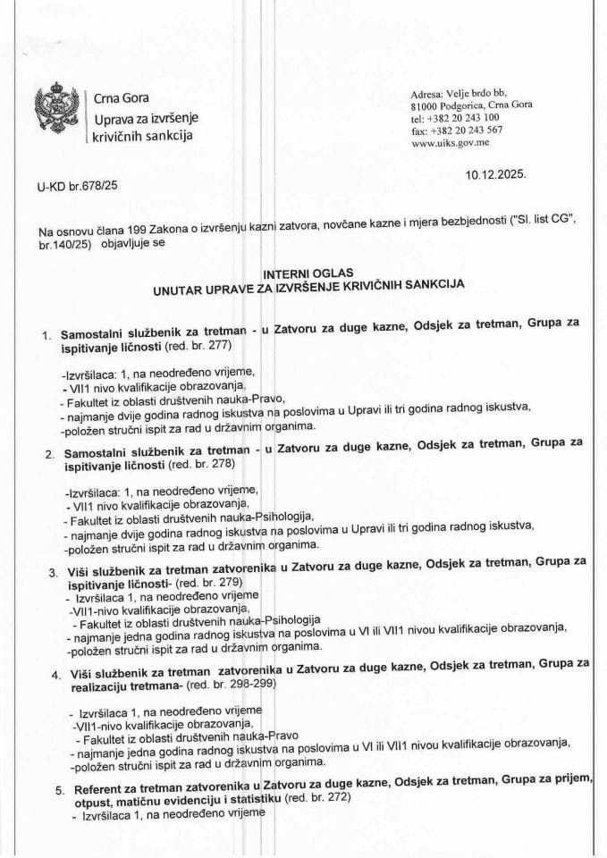 Interni oglas 10.12.2025.  2