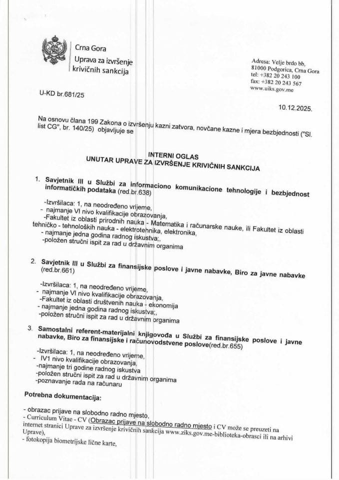 Interni oglas 10.12.2025. 5