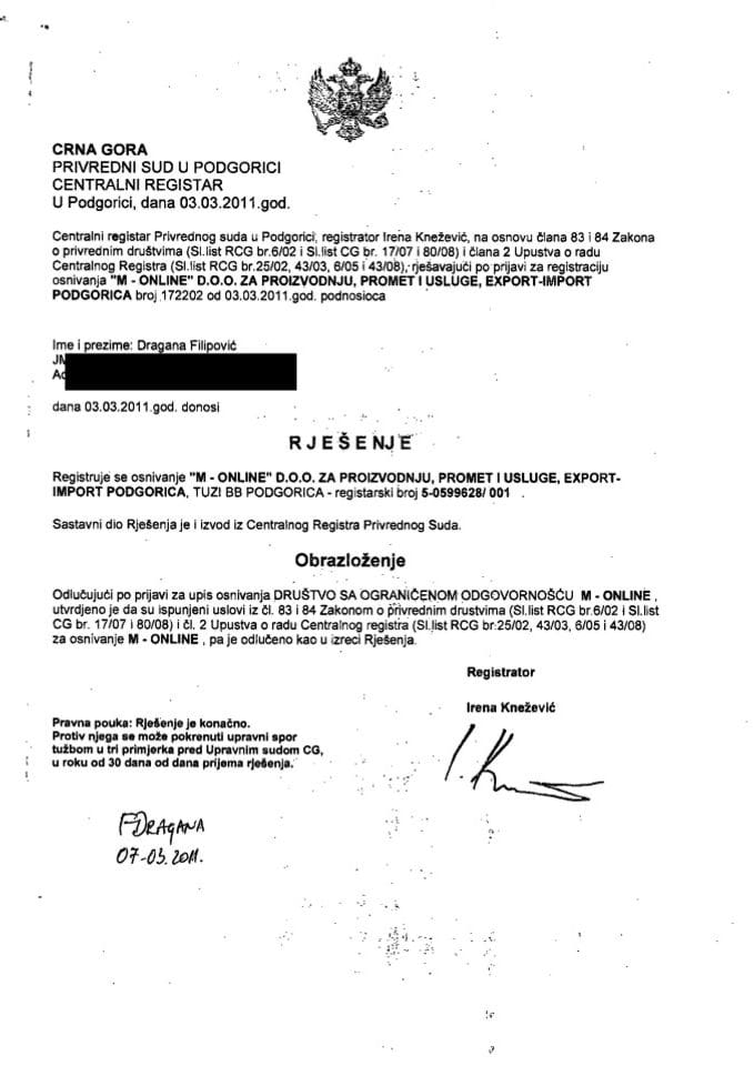Informacija II 05/02-UP- 228/4-25