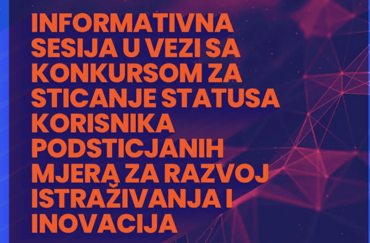 Info dan- Konkurs za sticanje statusa korisnika podsticajnih mjera za ...
