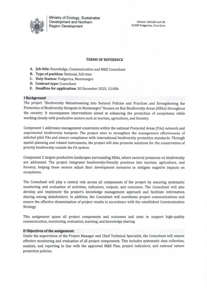 ТоР Кноwледге, Цоммуницатион анд М&amp;Е Цонсултант