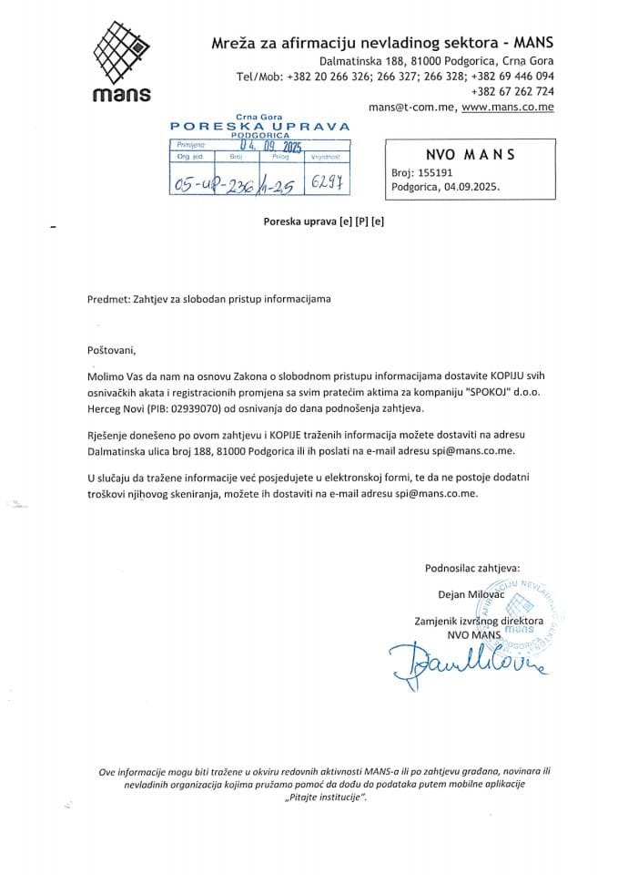 Rješenje 05/02-UP-236/2-25