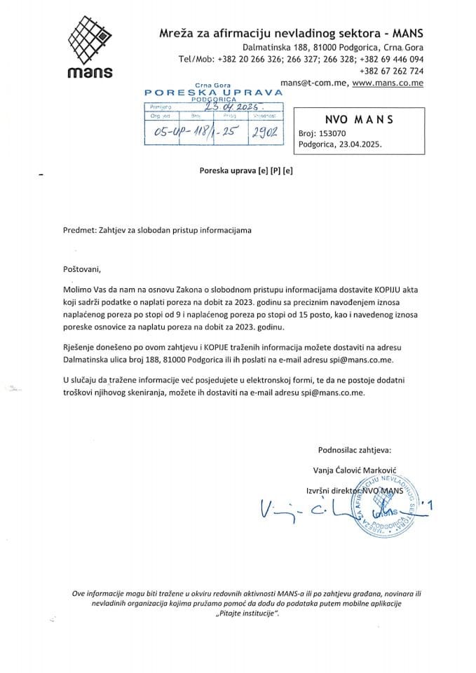 Rješenje 05/02-UP-118/2-25