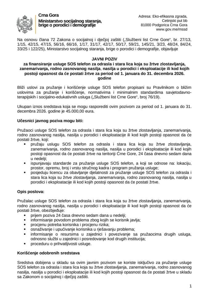 2 Javni poziv odrasli