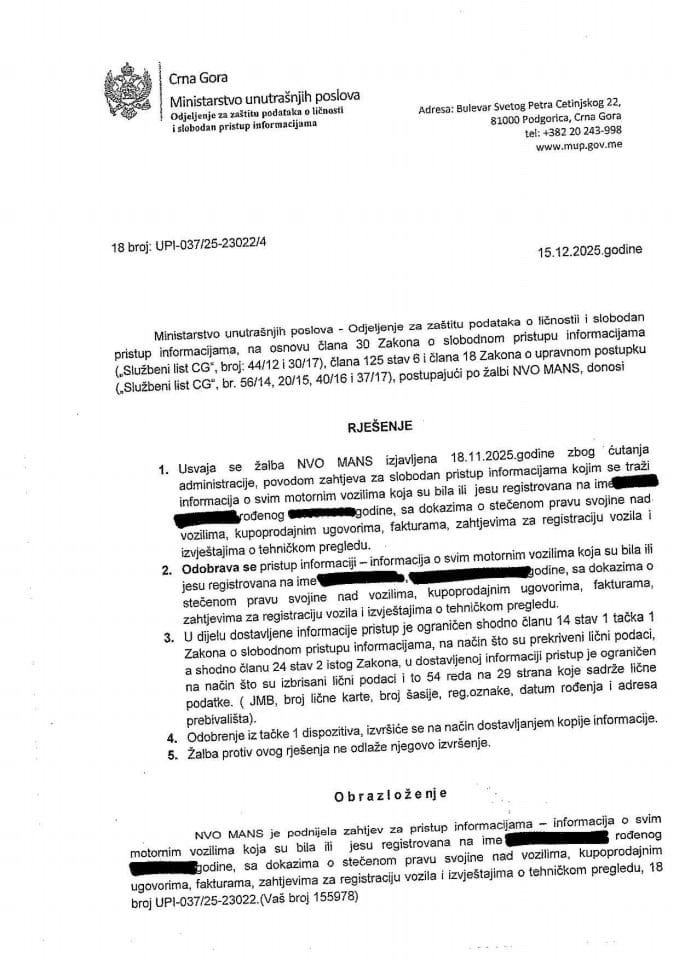 rješenje br. 18-UPI-037/25-23022/4