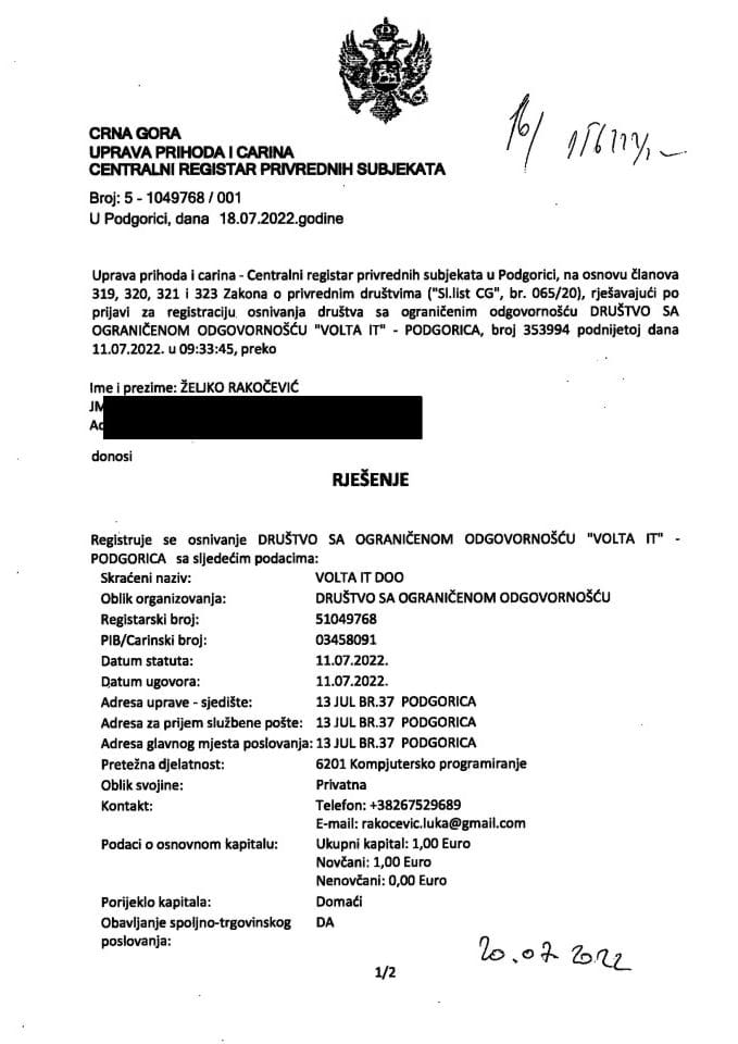 Informacija I 05/02-UP-237/4-25